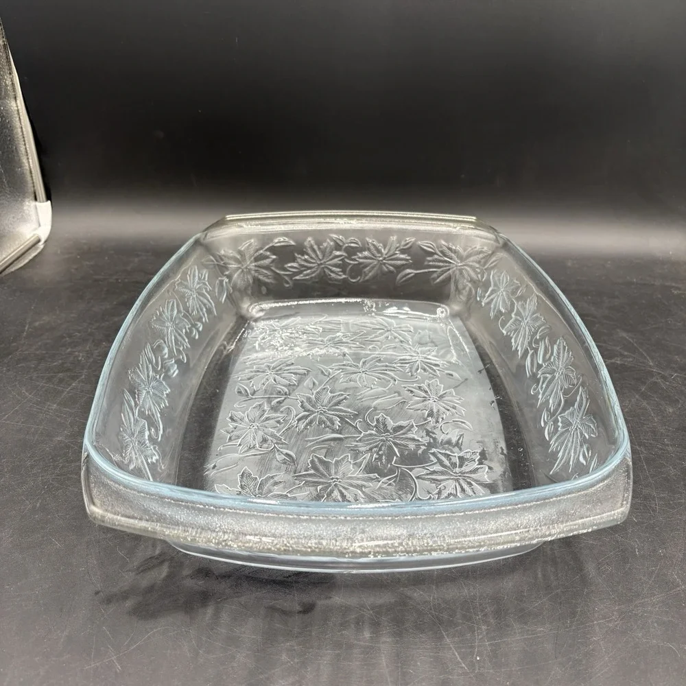 Vtg 2 Princess House Exclusive Fantasia Crystal Baking Dishes No Broiler Use